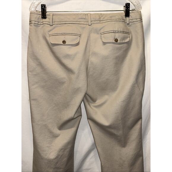 Banana Republic Ryan Fit Pants Womens 10 Tan Career Boot Cut Pockets career wear - Picture 11 of 13